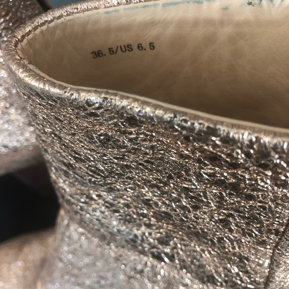 Rag and Bone Gold Metallic Newberry Booties - Picture 2 of 6